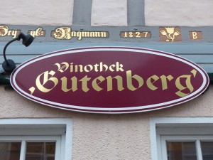 Gutenberg---Schild